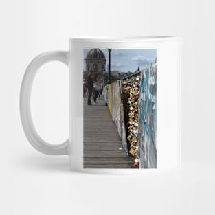 Paris love lock bridge Mug